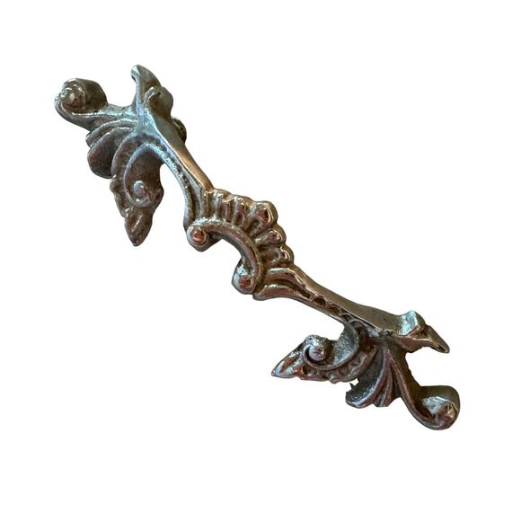 Set/2 1968 3.5” French Provincial Cabinet Pull Door Handle 2 3/4” Center - Picture 2 of 5